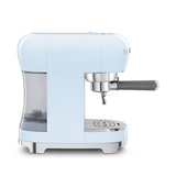 Smeg ECF02BLUK Espresso Coffee Machine with 15 Bar Pump, 1350W, Pastel Blue