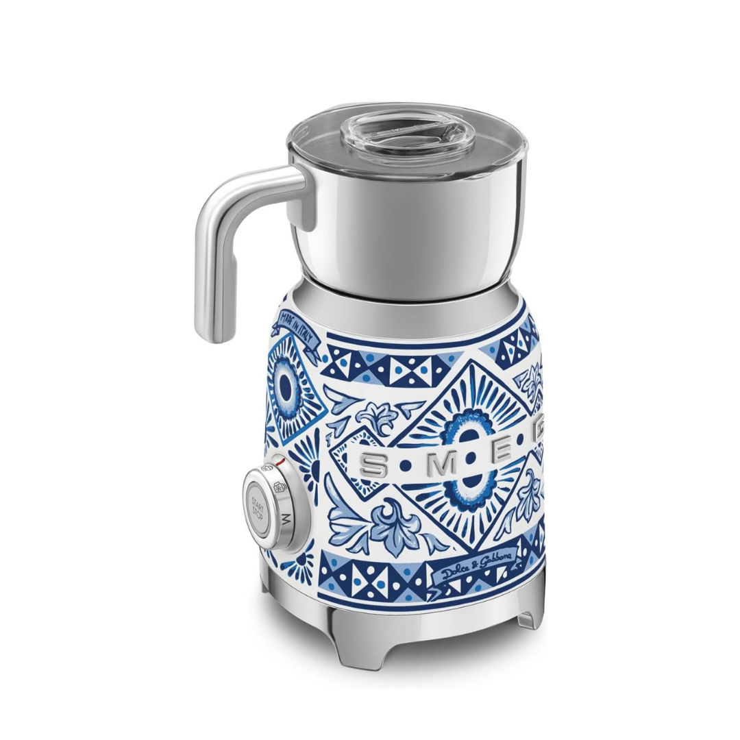 Smeg MFF01DGBUK Dolce and Gabbana Blu Mediterraneo Milk Frother