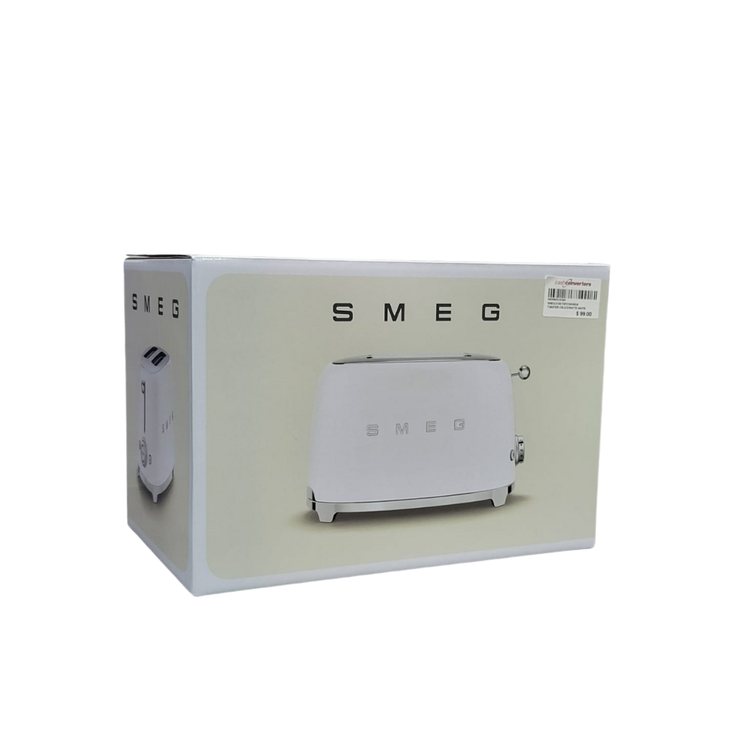 Smeg TSF01WHMUK 2-Slice Toaster, Matte White