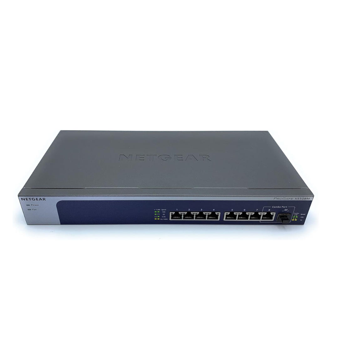 NETGEAR XS508M 8-Port 10G Multi-Gigabit Ethernet Unmanaged Switch 1 x 10G SFP+