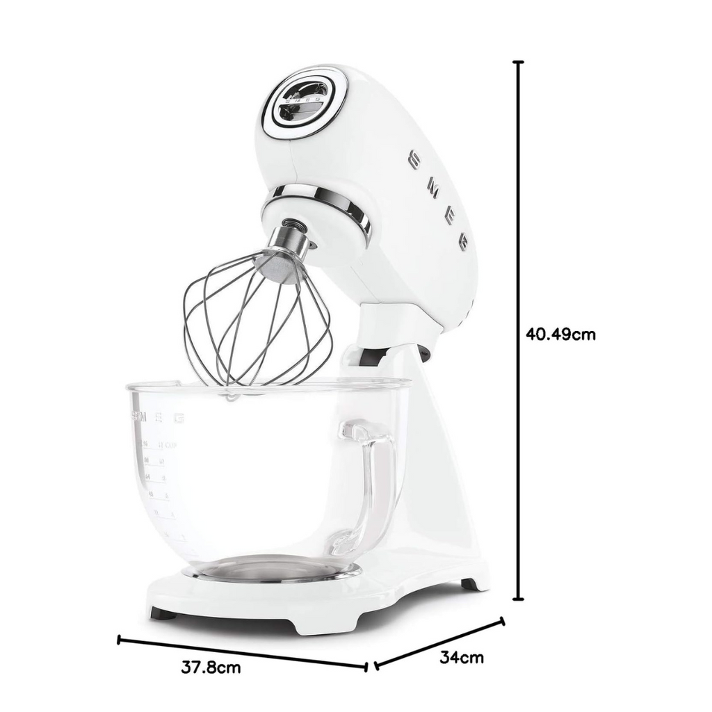Smeg SMF13 50s Retro Style Aesthetic Stand Mixer White