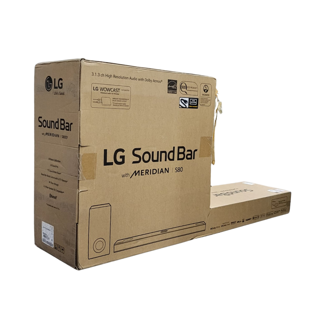 LG S80QY 3.1.3ch 480W Dolby Atmos Soundbar with Wireless Subwoofer