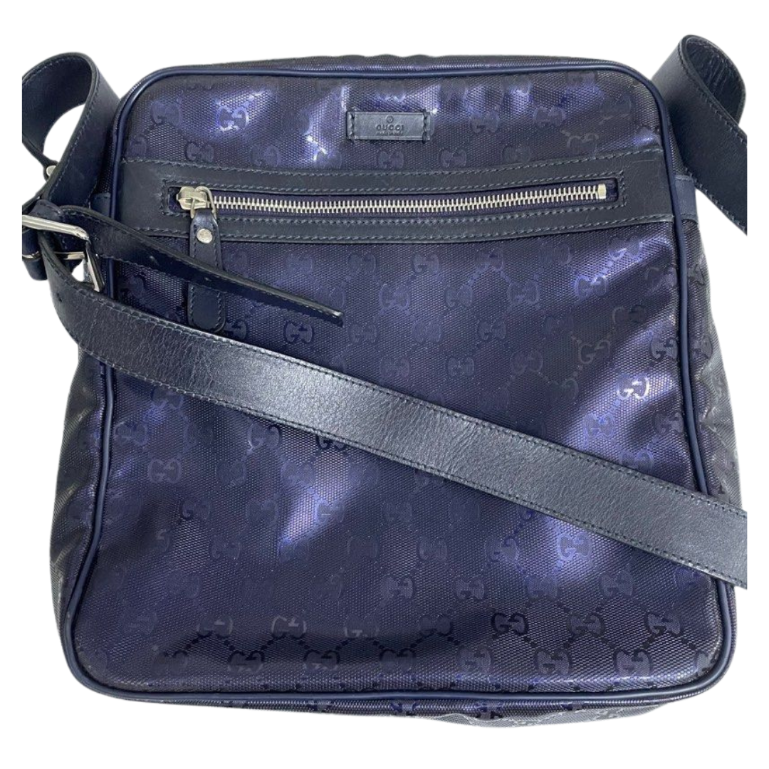 Gucci GG Imprime Messenger Bag, Metallic Purple