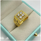850 Yellow Gold Natural Diamond Men’s Ring
