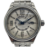 Ball Trainmaster Voyager GMT 41mm Automatic White Dial Watch GM1050D