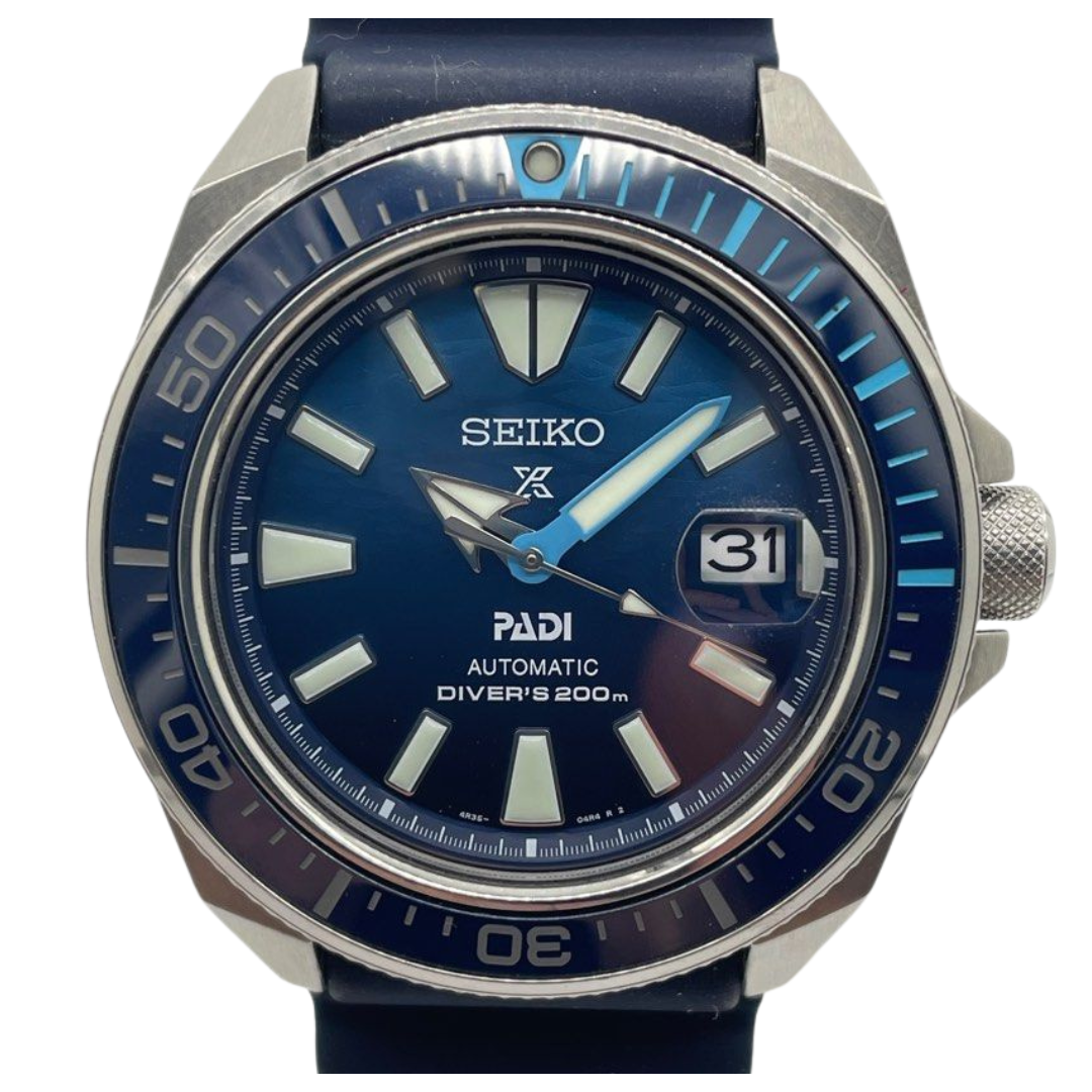 Seiko Samurai Scuba Padi SRPJ93K1 43.8mm Automatic Blue Dial Watch