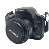 Canon EOS 450D 12.2MP Digital DSLR Camera w/50mm Lens