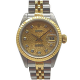 Rolex Datejust 69173 26mm Half Gold Diamond Automatic Comp Dial Watch