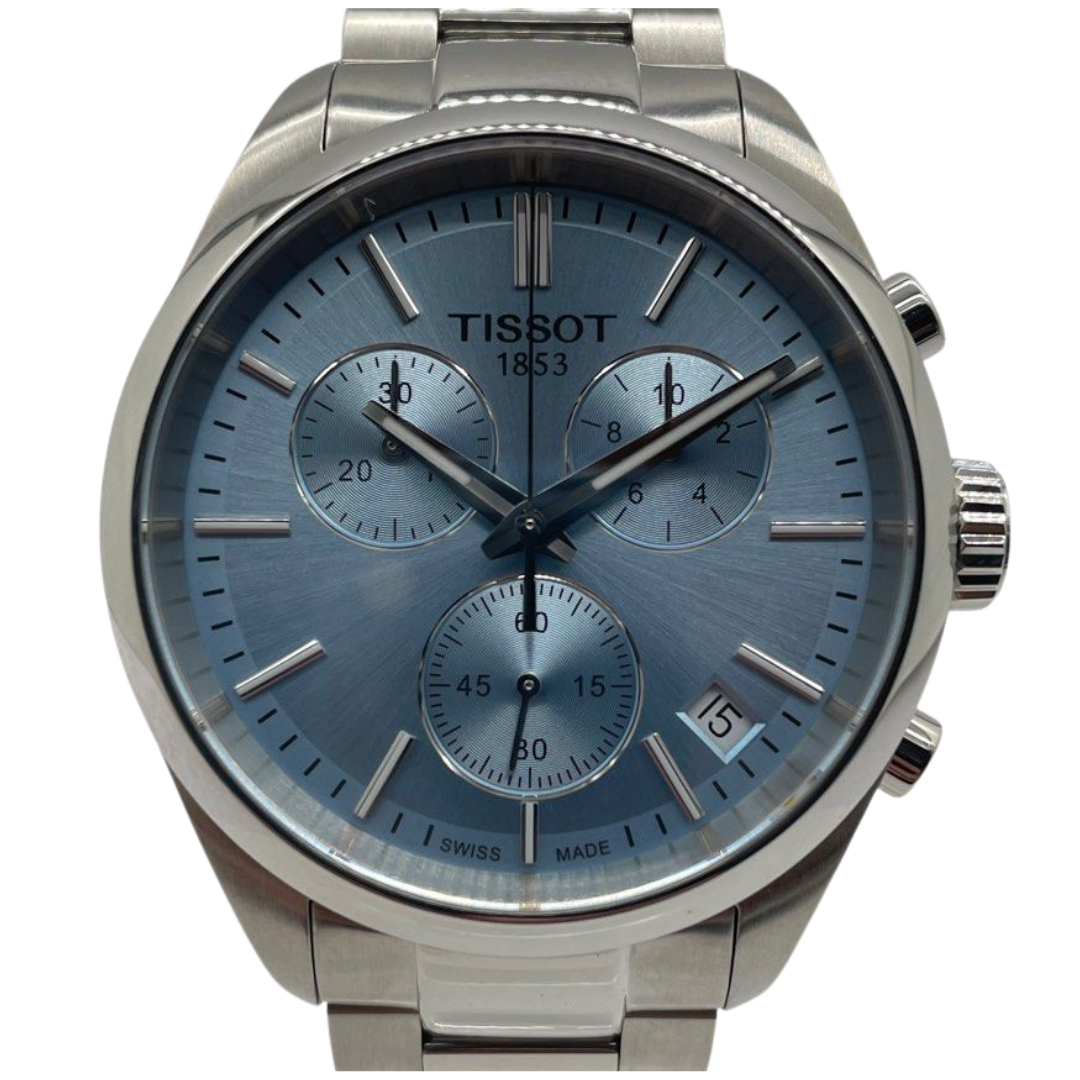 Tissot PR 100 40mm Quartz Chronograph Blue Dial Watch T150417A