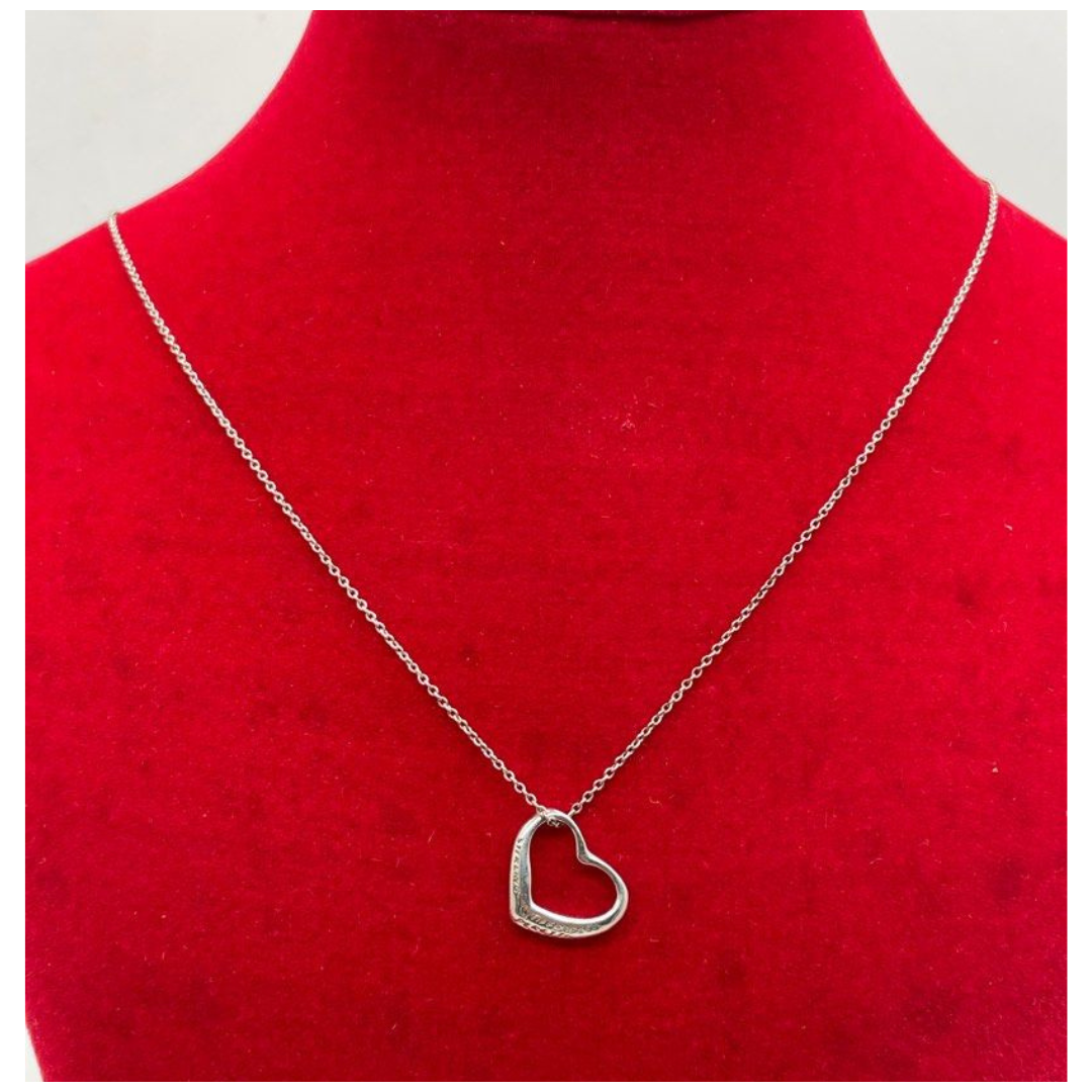 Tiffany & Co Paloma Picasso Loving Heart 925 Silver Necklace