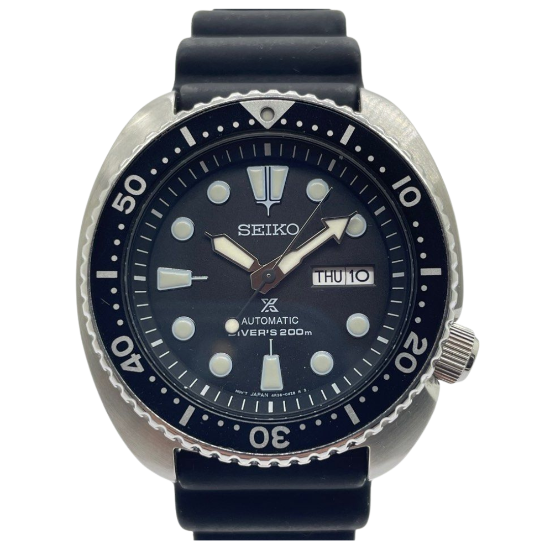 Seiko Prospex 45mm Automatic Black Dial Watch SRP777