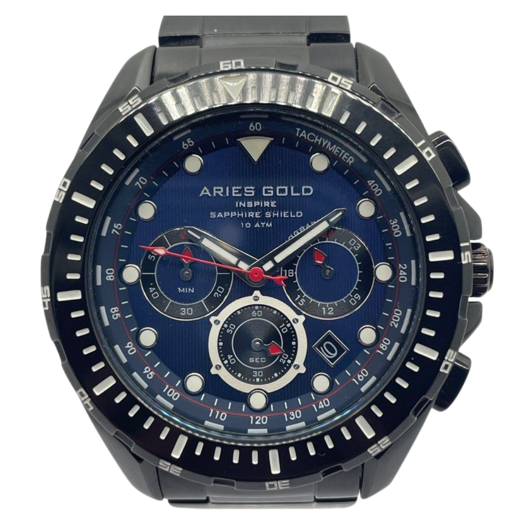 Aries Gold Atlantic G7002 BL-BU 45mm Quartz Chronograph Watch