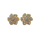 18K Yellow Gold Natural Diamond Earring