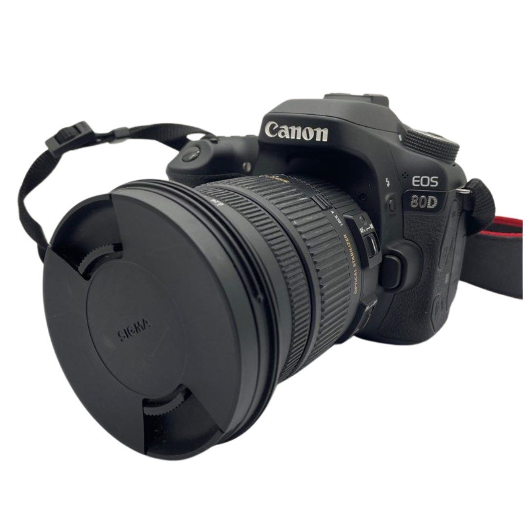 Canon EOS 80D DSLR 24.2mp Camera with Sigma 17-50mm f2.8 EX HSM Lens