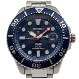 Seiko Prospex Padi Solar Divers 200m 46mm Blue Dial Steel Watch SNE435