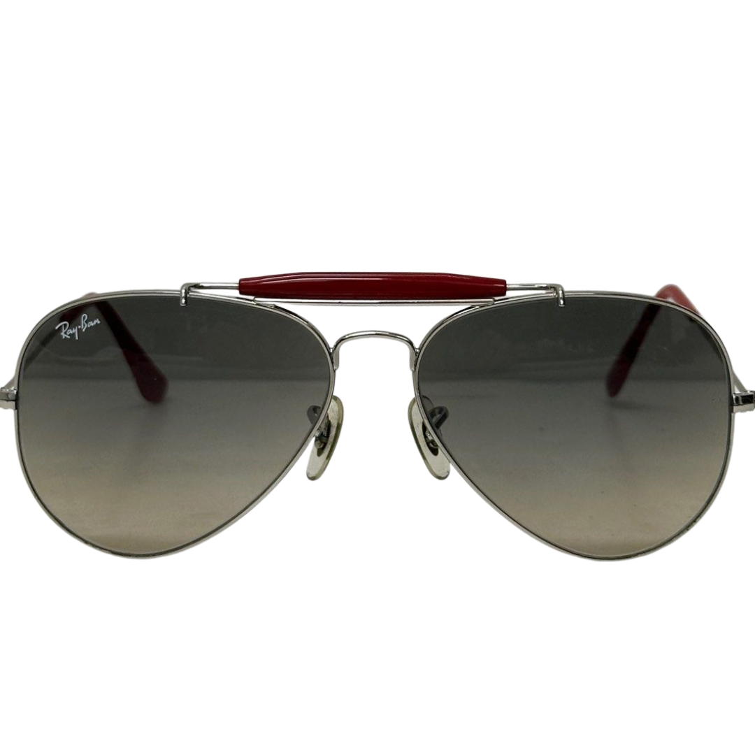 SUNGLASS-RAY BAN/MN/RED/SILVER RAY BAN RB3407