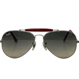 SUNGLASS-RAY BAN/MN/RED/SILVER RAY BAN RB3407