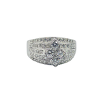 18K White Gold Natural Diamond Ring