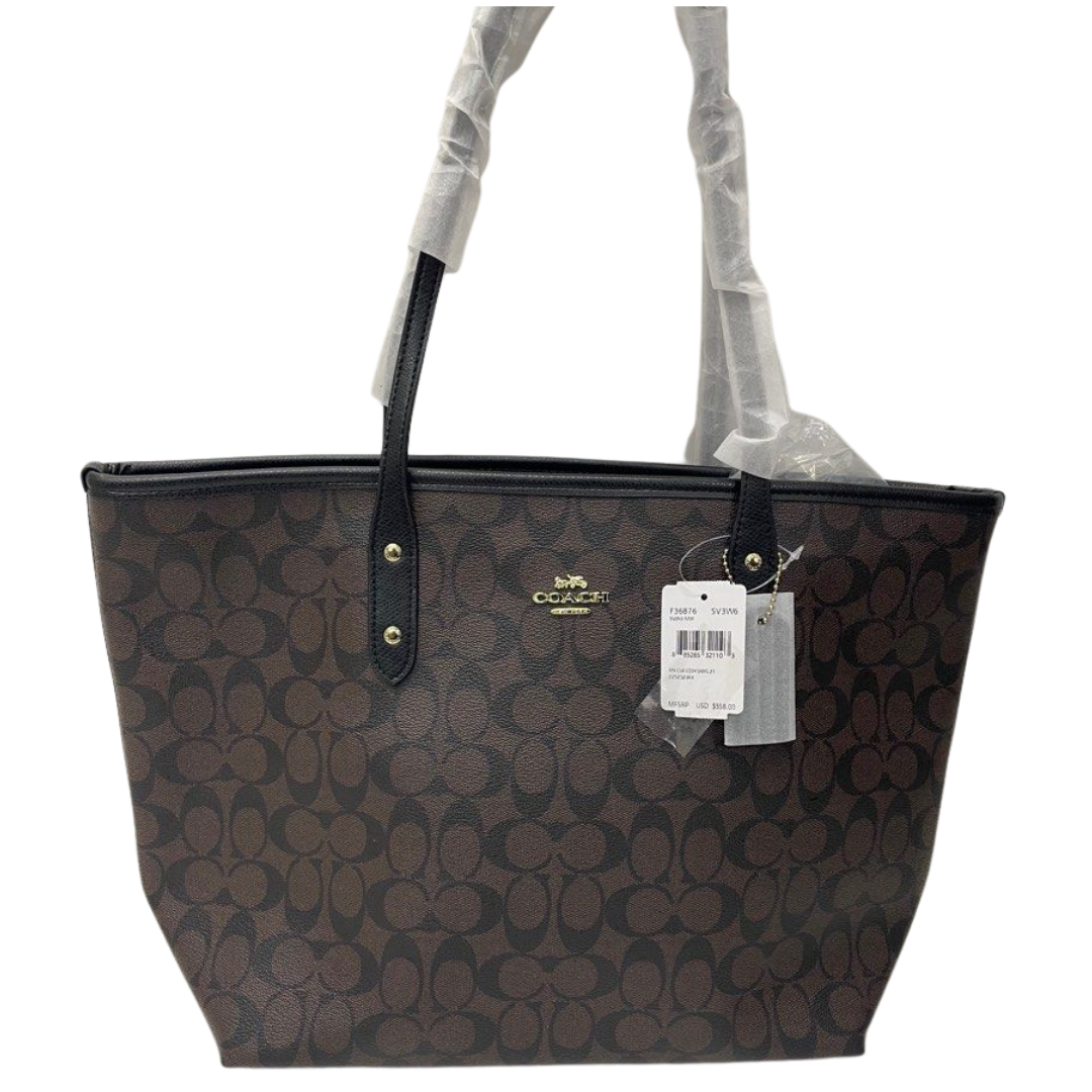 Coach Signature City Tote Shoulder Bag F36876