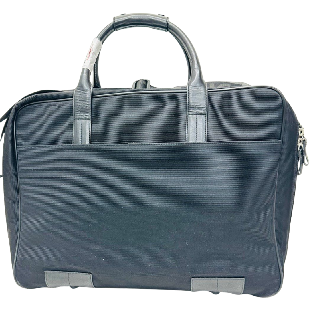BRIEFCASE-BLACK CANVAS&LEATHER/2-WAY MONTBLANC
