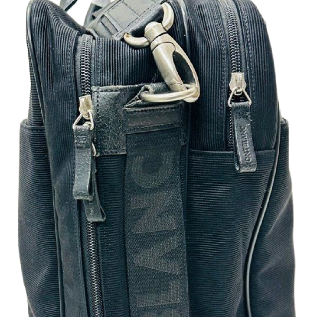 BRIEFCASE-BLACK CANVAS&LEATHER/2-WAY MONTBLANC