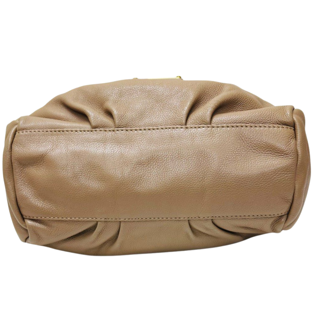 SHOULDER BAG-BROWN LEATHER/GLD METAL TAG/2-WAY MARC JACOBS MARC BY MARC JACOBS M3123140