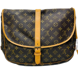 SHOULDER BAG- BROWN MONOGRAM SAMUR 35/MESSENGER LOUIS VUITTON M42254