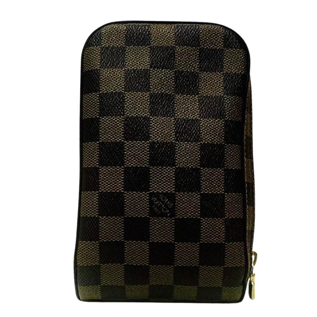 WAIST BAG-DARK BROWN DAMIER LEATHER/GERONIMOS LOUIS VUITTON N51994