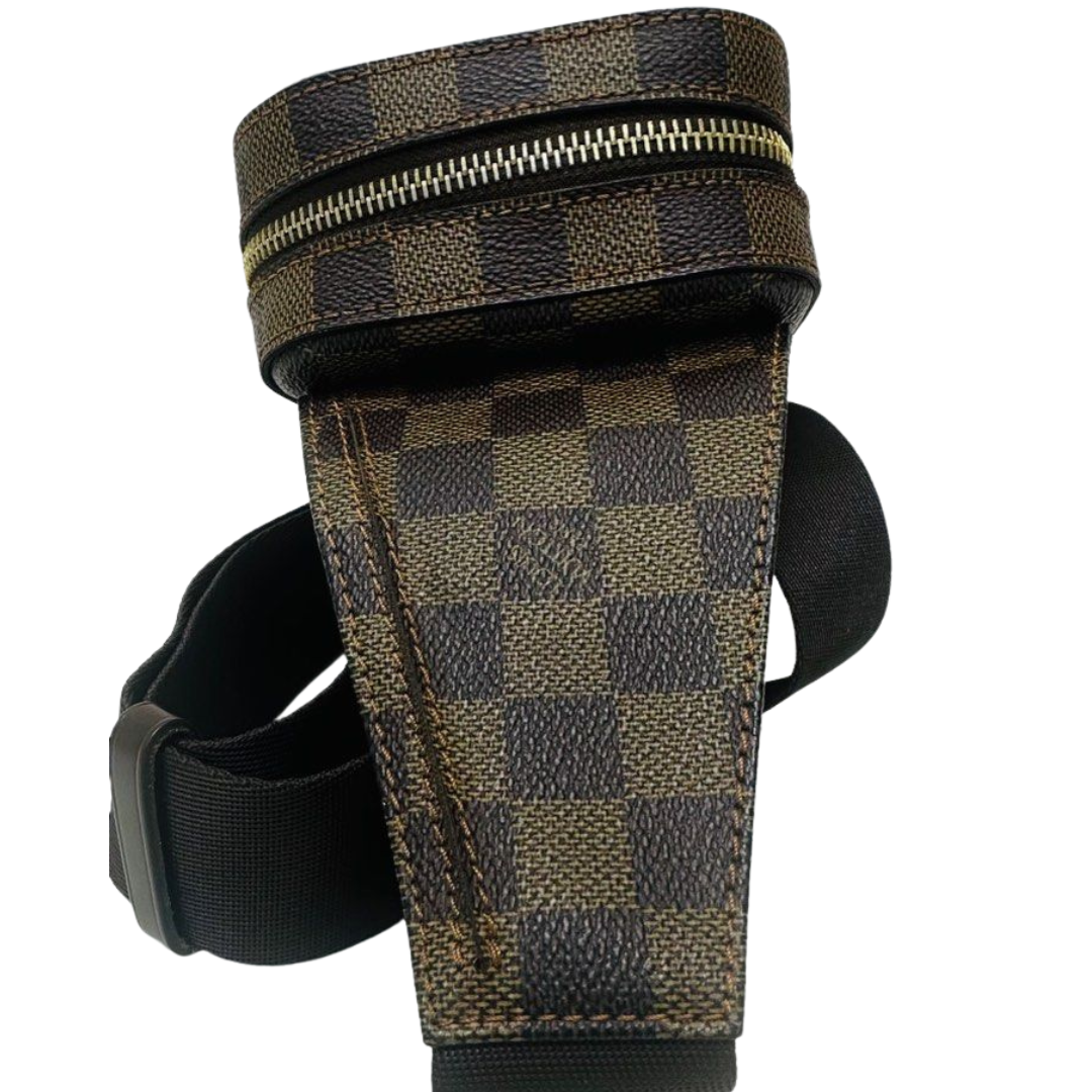 WAIST BAG-DARK BROWN DAMIER LEATHER/GERONIMOS LOUIS VUITTON N51994