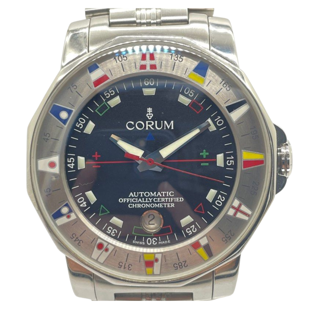 Corum Admiral’s Cup 43mm Automatic Steel Black Dial Watch 982.630.20