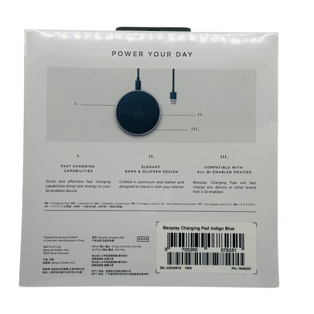 B & O Beoplay Charging Pad Indigo Blue