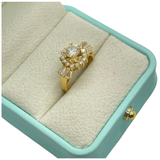 14K Yellow Gold Natural Diamond Ring