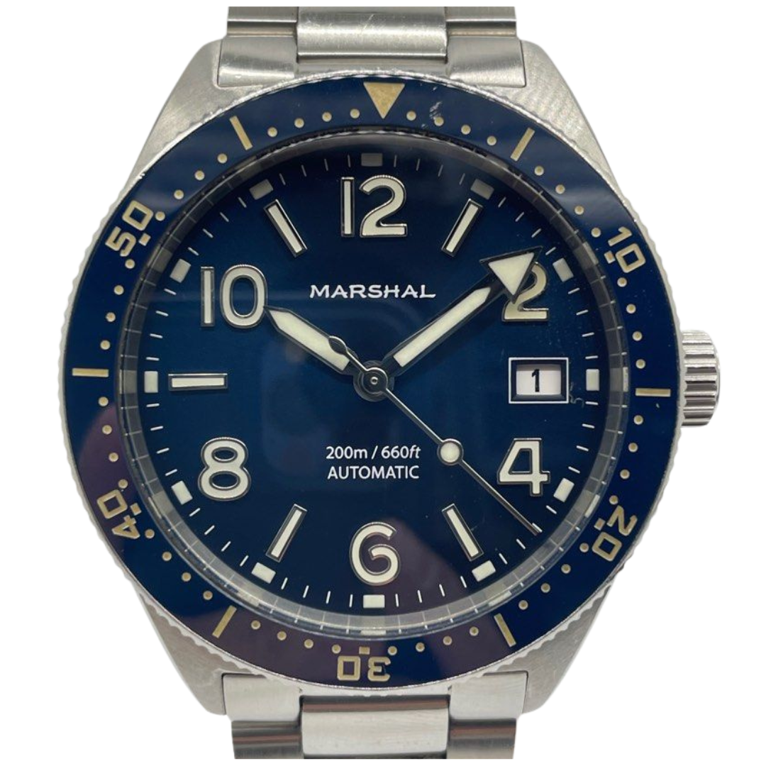 Marshall 39.5mm Automatic Diver Blue Dial Watch 104344