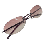 Gucci GG1757/S Rimless Glasses, Wine Red Frame