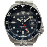 Seiko 5 Sports GMT 42.5mm Automatic Black Dial Steel Watch