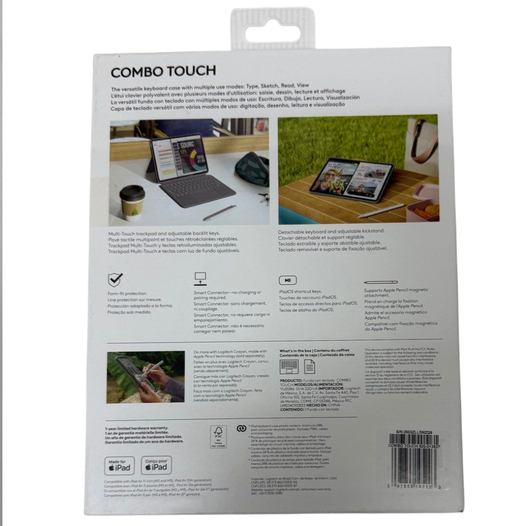 Logitech Combo Touch Keyboard Case for iPad Air 11-inch