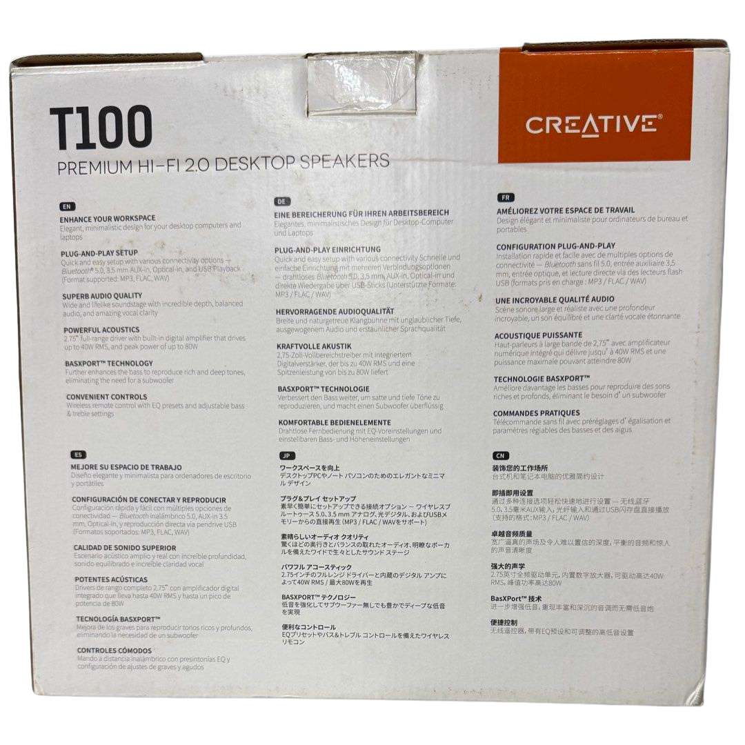 Creative T100 Hifi 2.0 Desktop Speakers