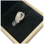 18K White Gold Natural Diamond Ring