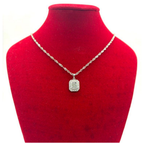 750 White Gold Natural Diamond Necklace
