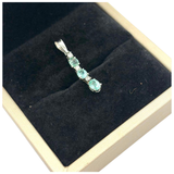 PT900 Natural Paraiba Tourmaline & Diamond Pendant