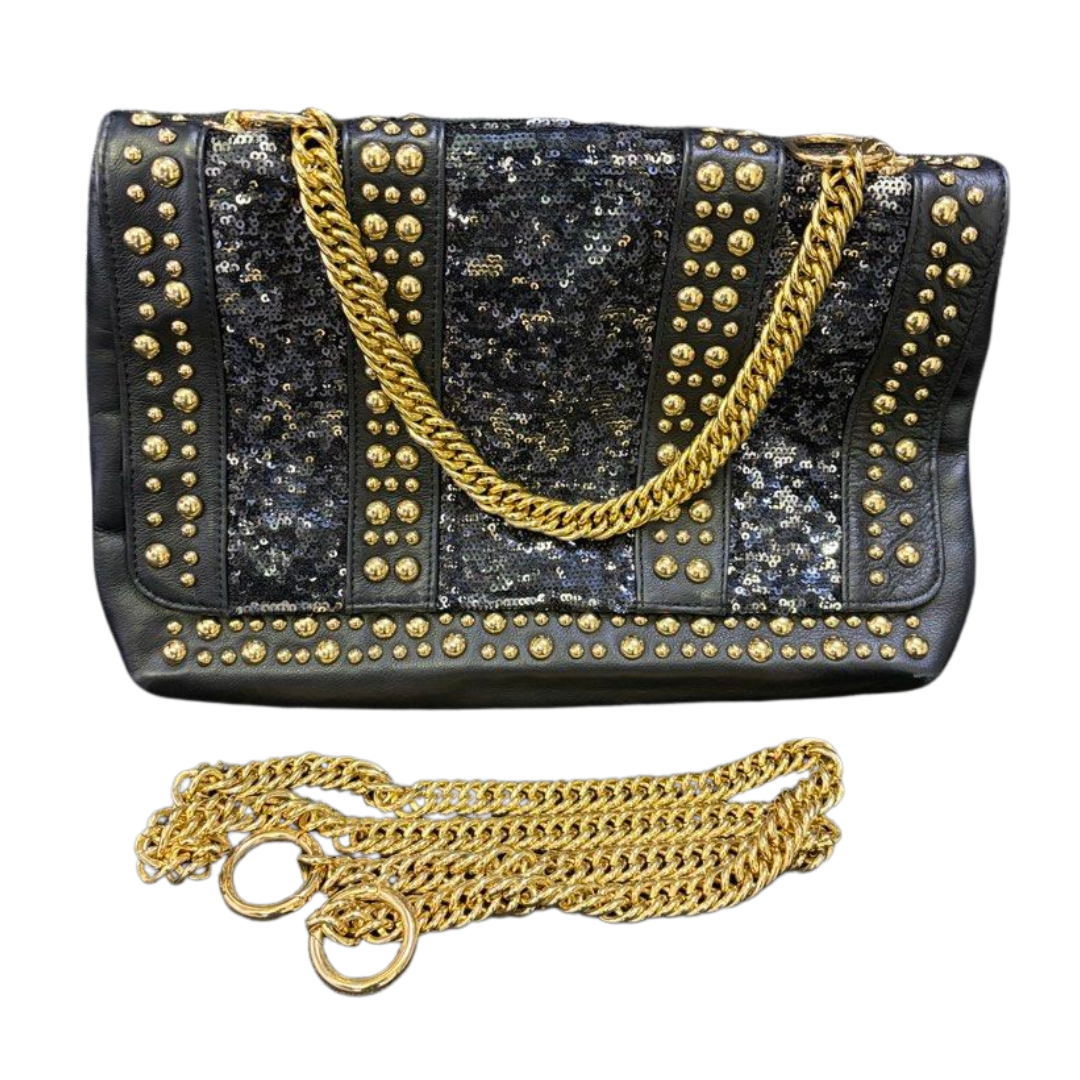 Halston Heritage Carla Studded Flap Bag with Sling