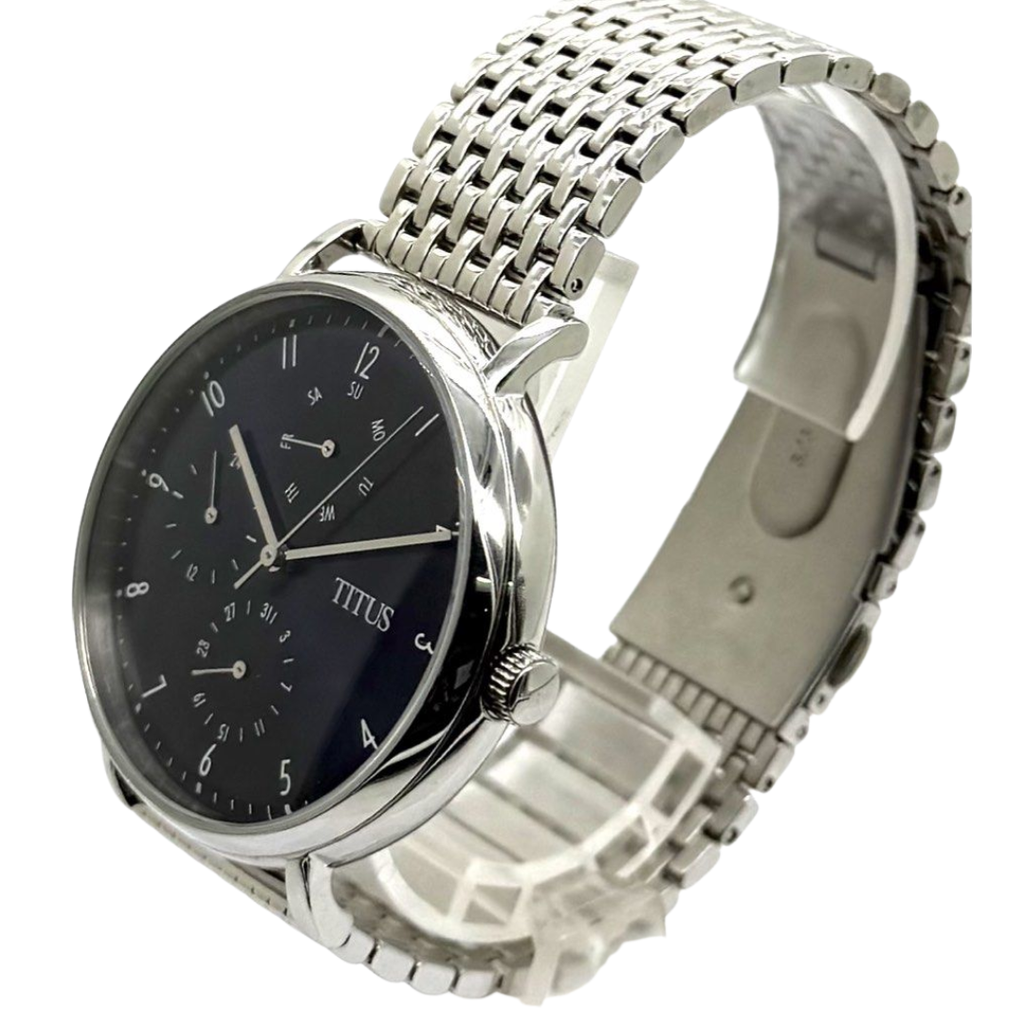 Sovil et Titus 42mm Blue Dial Quartz Watch W06-03041-003