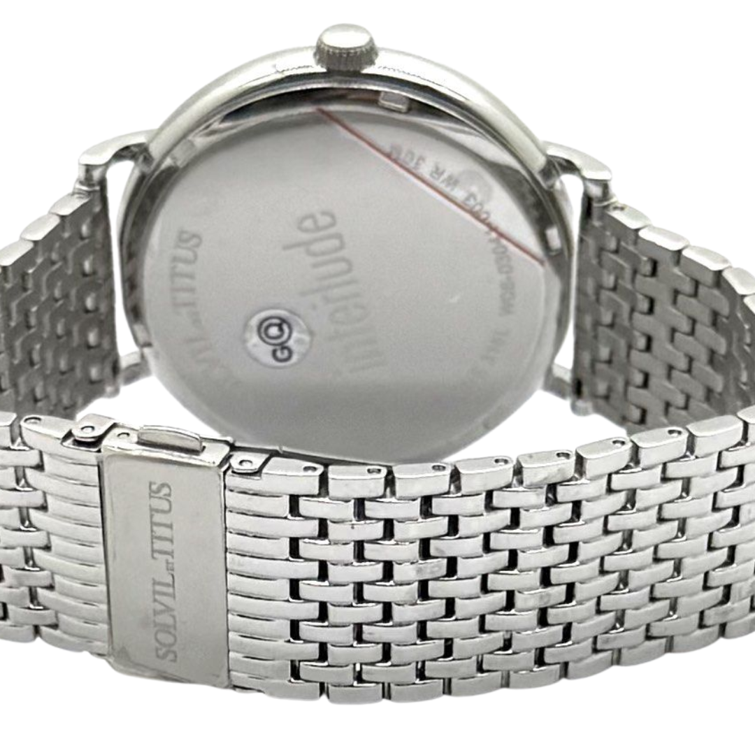 Sovil et Titus 42mm Blue Dial Quartz Watch W06-03041-003