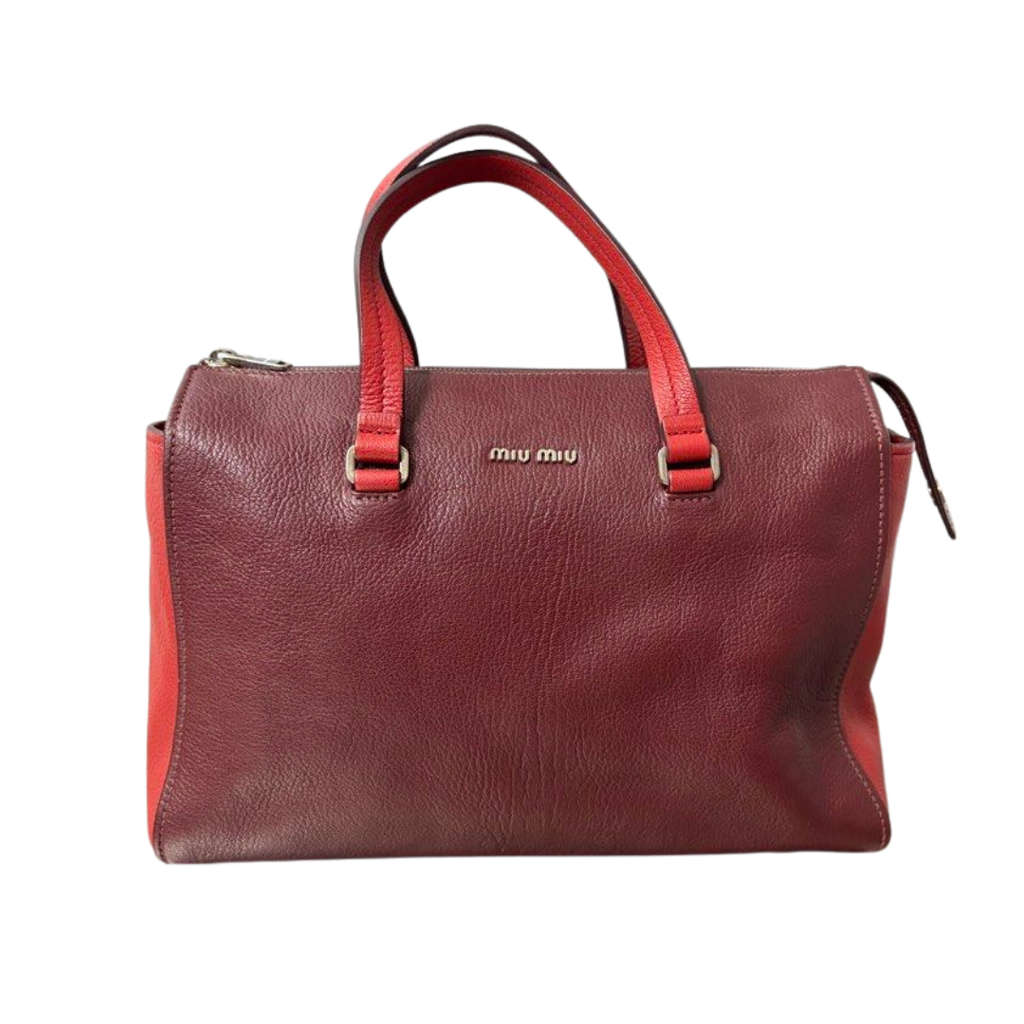 Miu Miu Vitello 2 Way Leather Bag