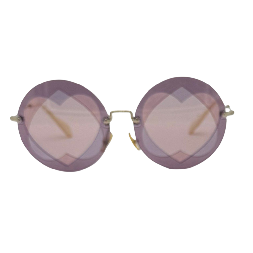 MIU MIU SUNGLASS-HEART DESIGN- SMU01S