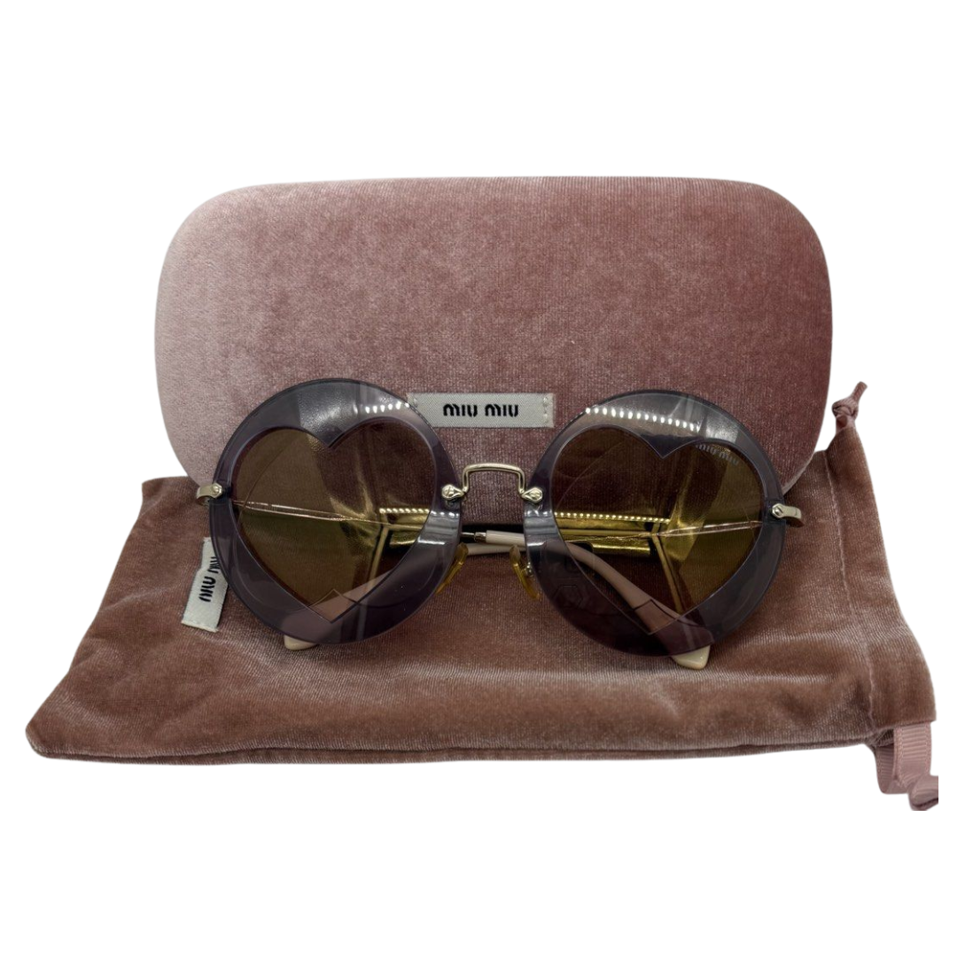 MIU MIU SUNGLASS-HEART DESIGN- SMU01S