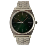 Nixon Time Teller 37mm Quartz Green Dial Steel Watch