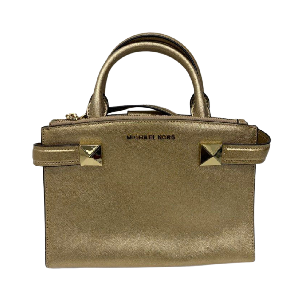 Michael Kors Karla Satchel Leather Bag with Sling