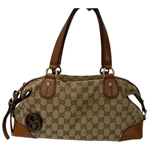 Gucci Brick Lane GG Canvas Boston Shoulder Bag