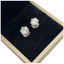 14K White Gold Lab-Grown Diamond Earring, D2=4.43